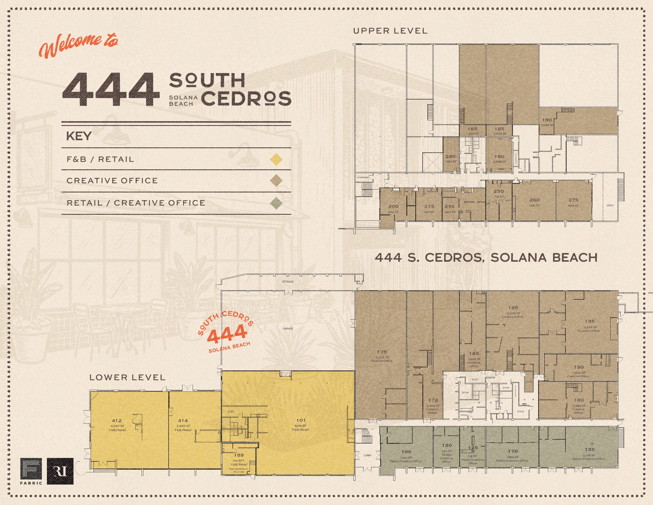 444 South Cedros — Site Plan